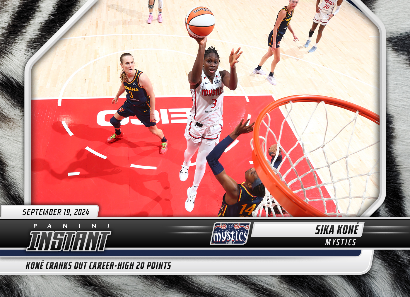 Sika Kone - 2024 Panini Instant WNBA #228 - White Tiger /5