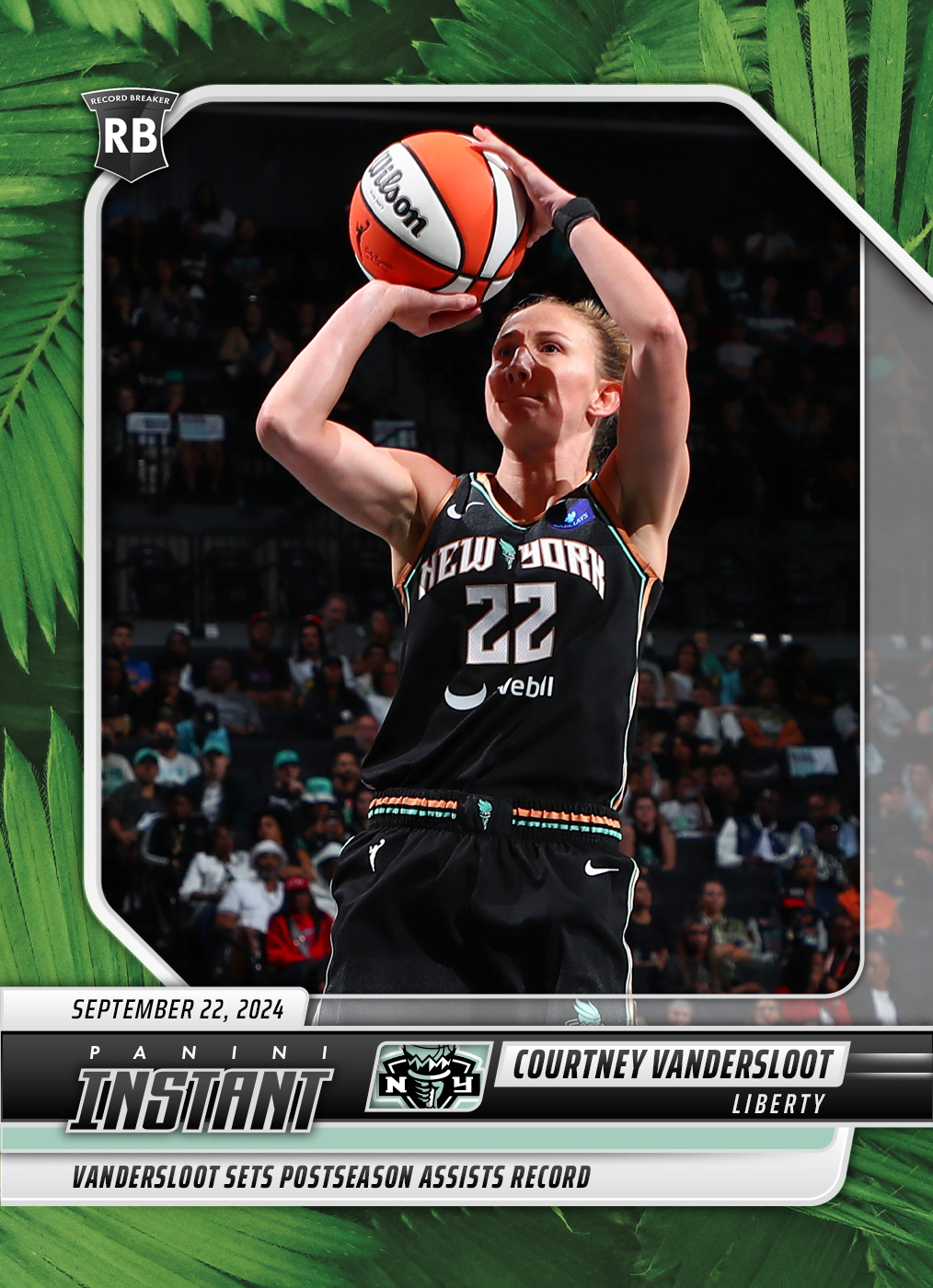 Courtney Vandersloot - 2024 Panini Instant WNBA #233 - Jungle /25