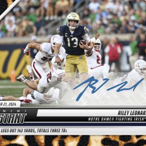 Riley Leonard - 2024 Panini Instant College Football #RLB - Jaguar /10 Auto