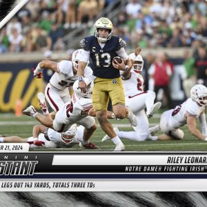Riley Leonard - 2024 Panini Instant College Football #RLB - White Tiger /5
