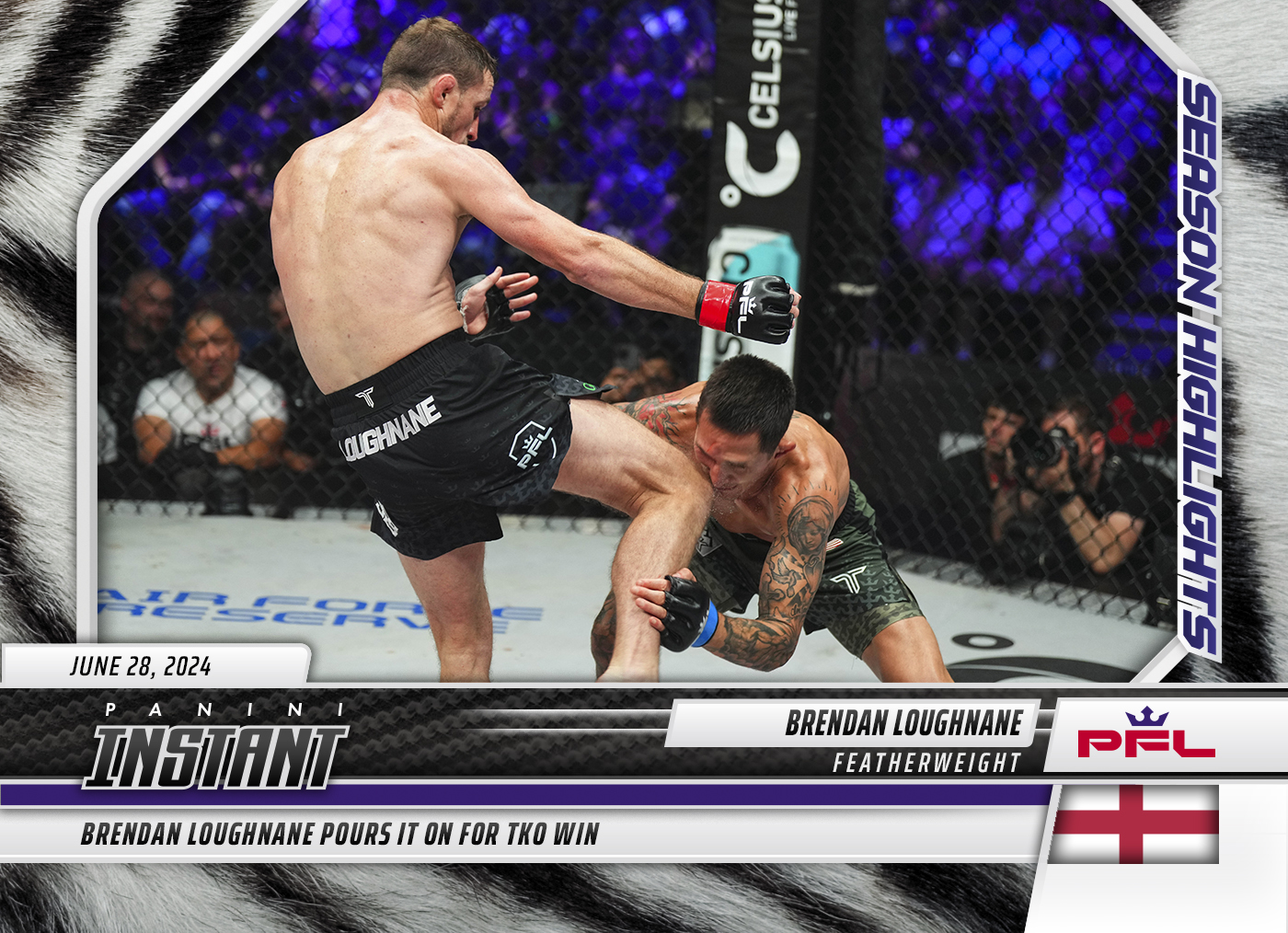 Brendan Loughnane - 2024 Panini Instant PFL Season Highlights #18 - White Tiger /5