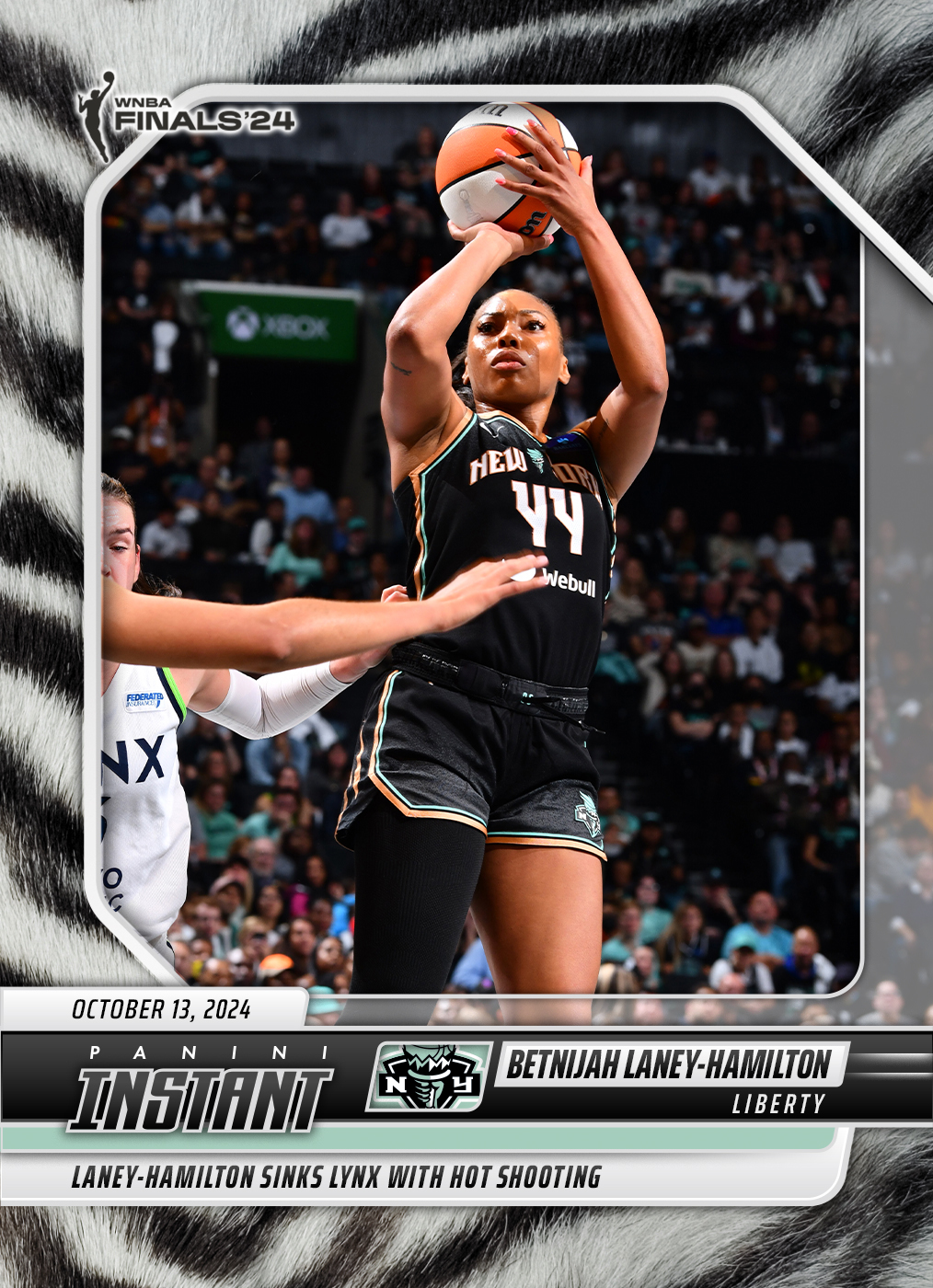 Betnijah Laney-Hamilton - 2024 Panini Instant WNBA #264 - White Tiger /5