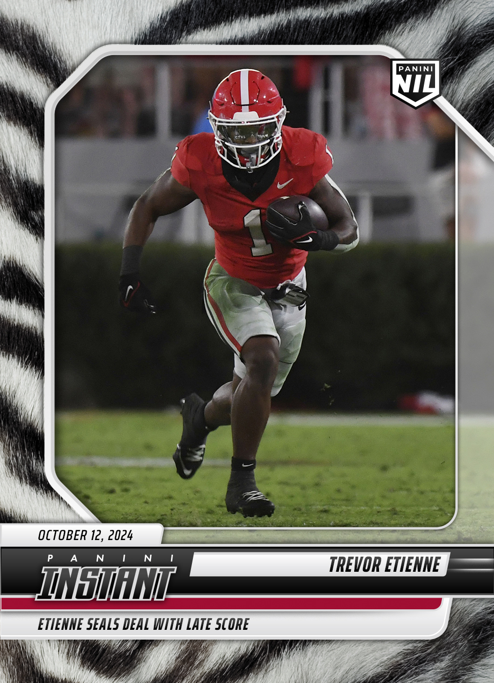 Trevor Etienne - 2024 Panini Instant College Football #TEA - White Tiger /5