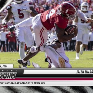 Jalen Milroe - 2024 Panini Instant College Football #JME - White Tiger /5