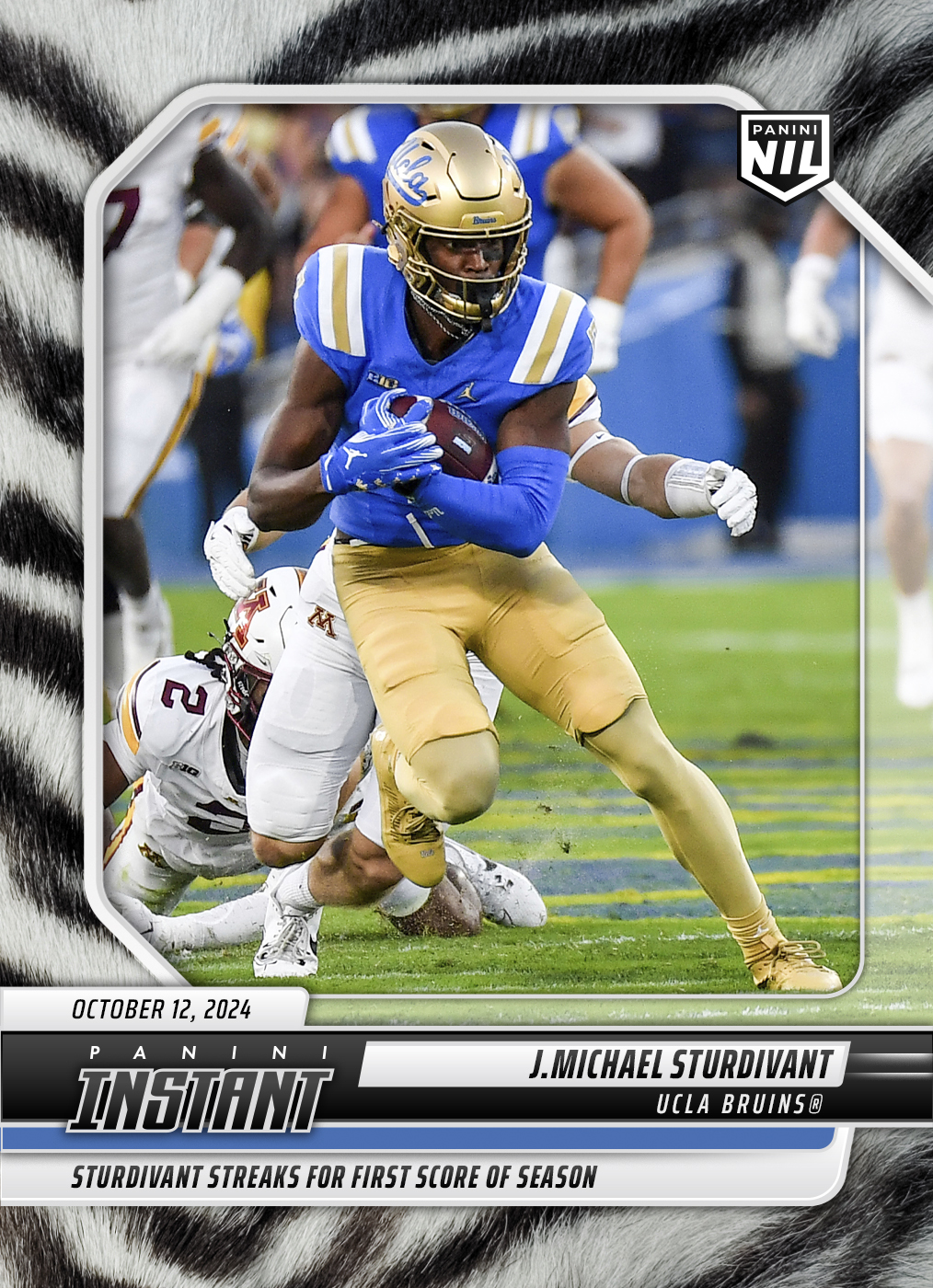 J. Michael Sturdivant - 2024 Panini Instant College Football #JMSA - White Tiger /5