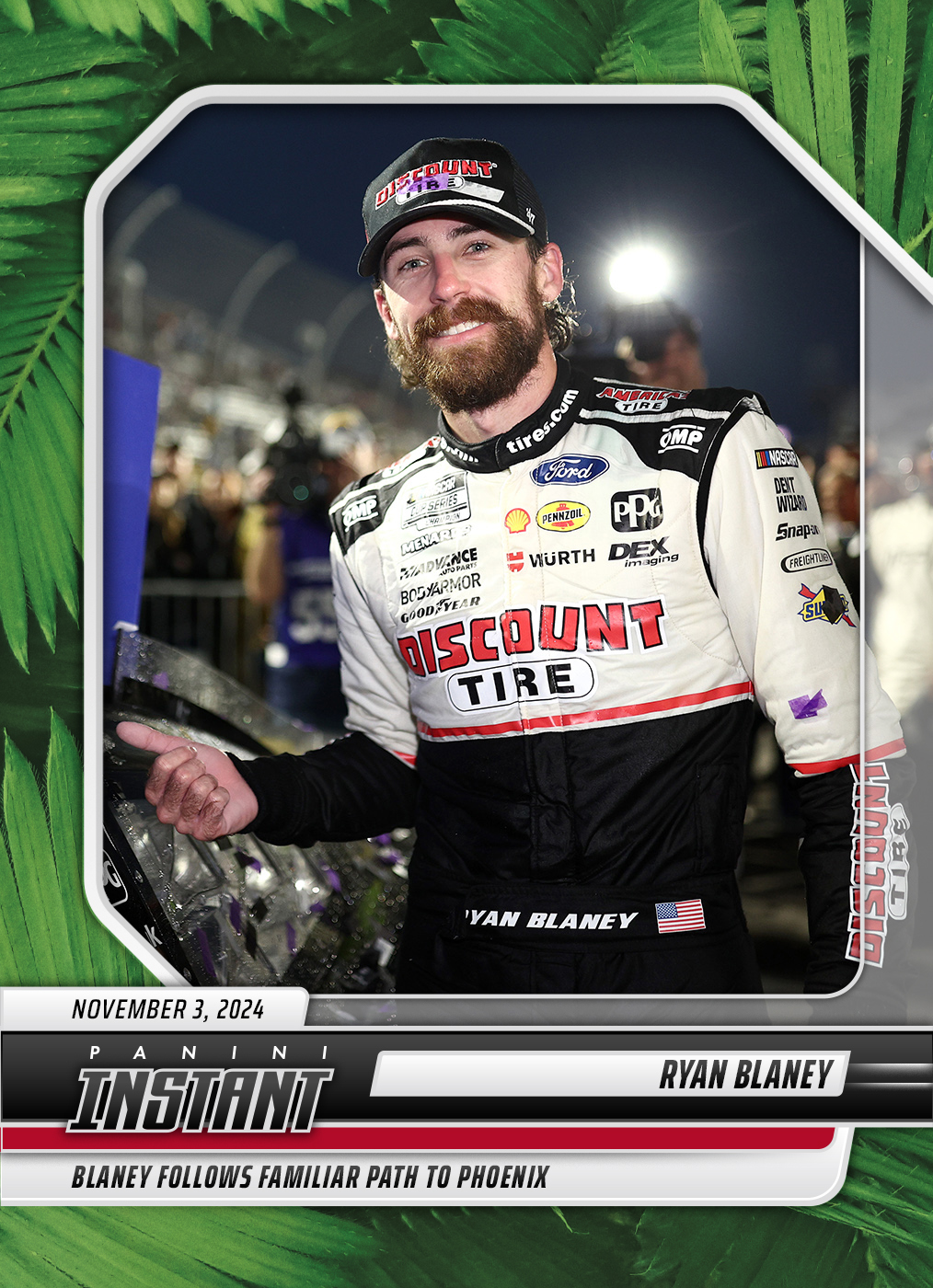 Ryan Blaney - 2024 Panini Instant NASCAR #15 - Jungle /25