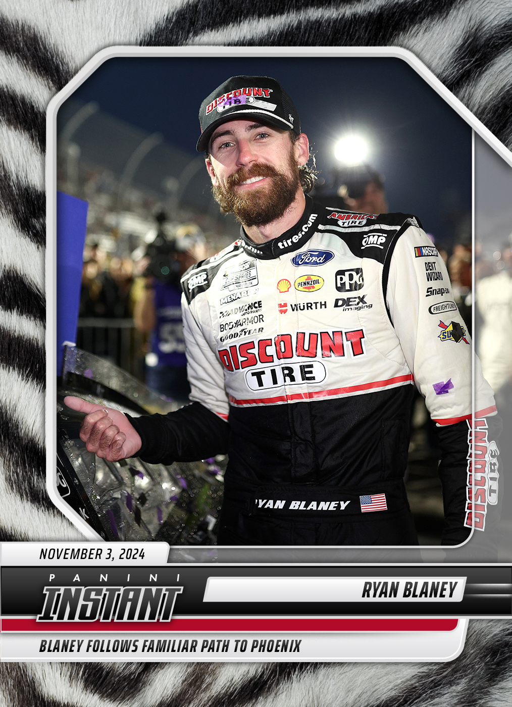 Ryan Blaney - 2024 Panini Instant NASCAR #15 - White Tiger /5