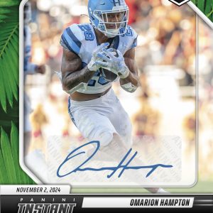 Omarion Hampton - 2024 Panini Instant College Football #OHA - Jungle /25 Auto