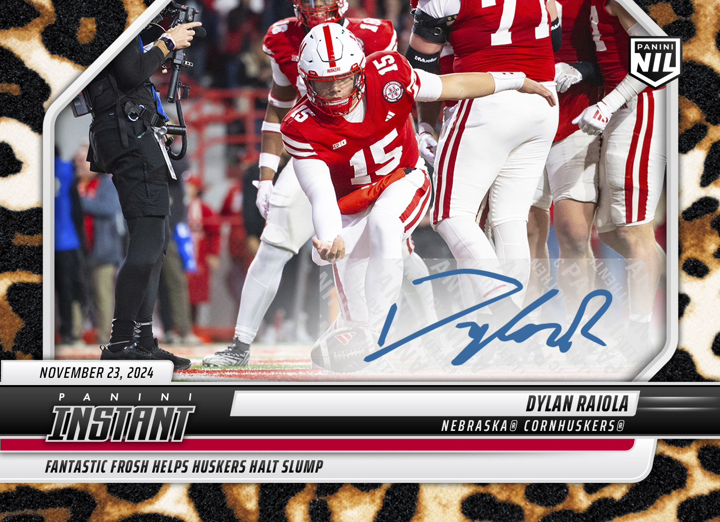 Dylan Raiola - 2024 Panini Instant College Football #DRC - Jaguar /10 Auto