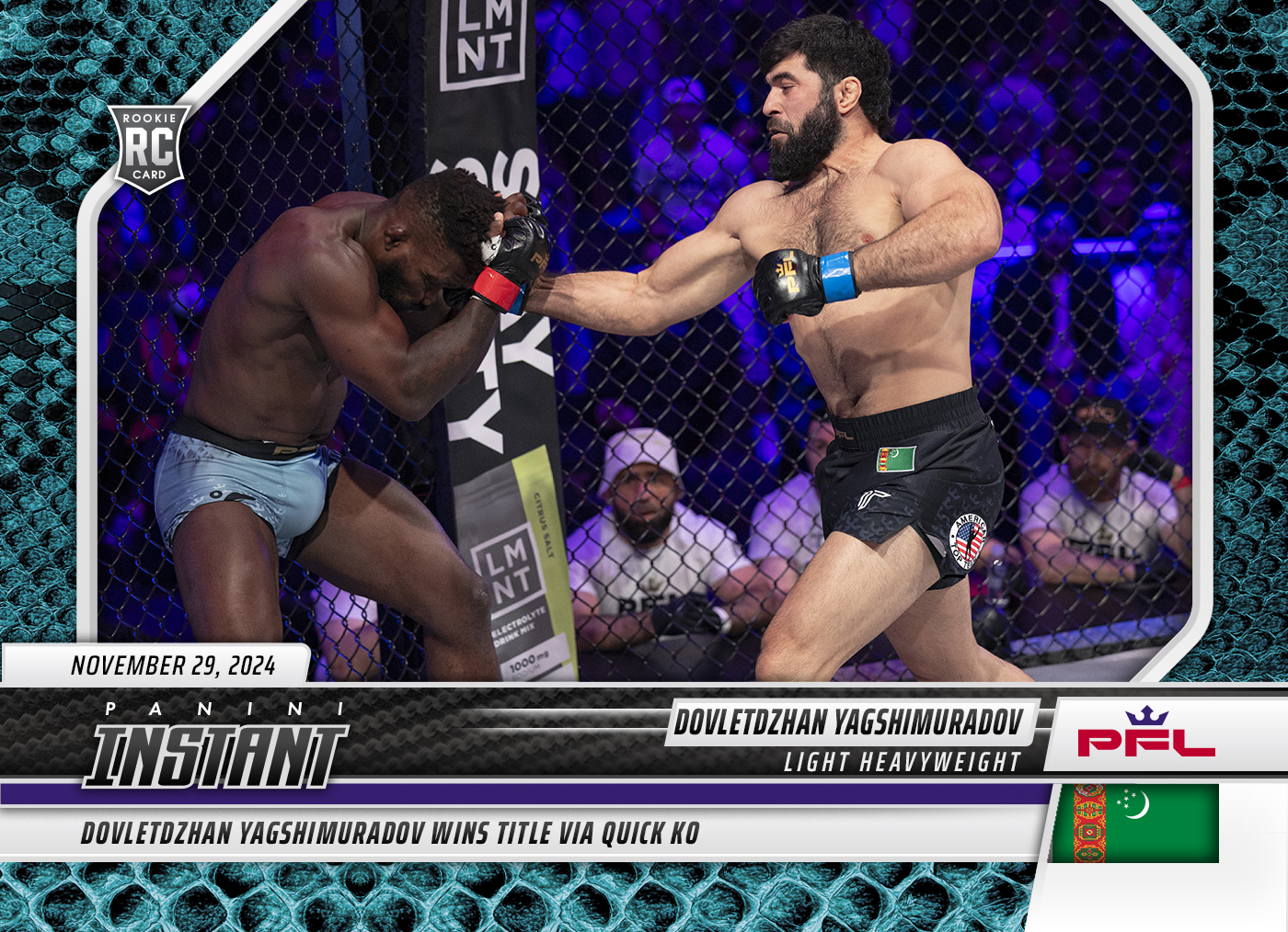 Dovletdzhan Yagshimuradov - 2024 Panini Instant PFL #38 - Blue Viper 1/1
