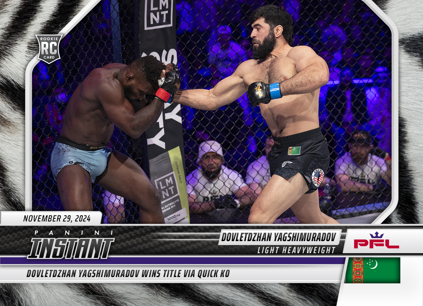 Dovletdzhan Yagshimuradov - 2024 Panini Instant PFL #38 - White Tiger /5