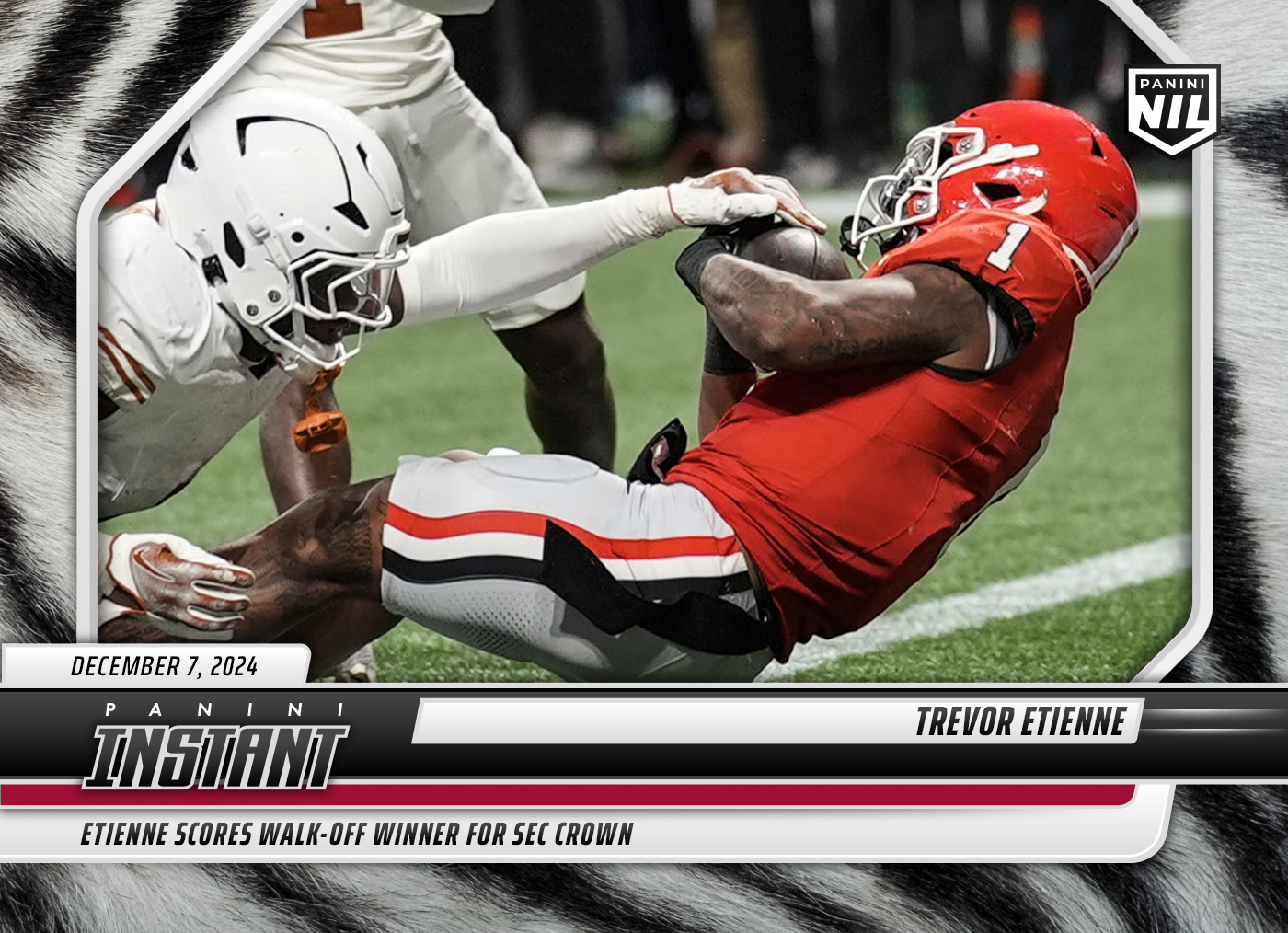 Trevor Etienne - 2024 Panini Instant College Football #TEB - White Tiger /5