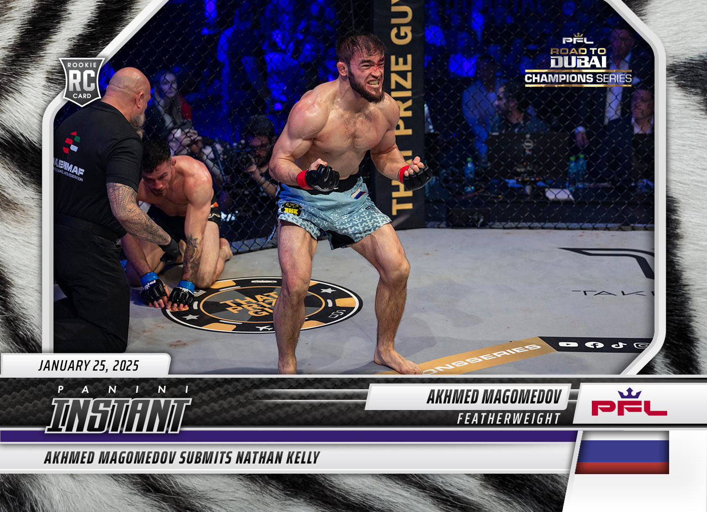 Akhmed Magomedov - 2024 Panini Instant PFL #45 - White Tiger /5