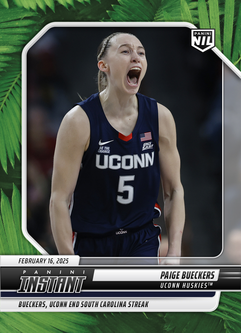 Paige Bueckers - 2024 Panini Instant College Basketball #PBD - Jungle /25