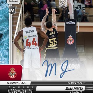 Mike James - 2024-25 Panini Instant Turkish Airlines EuroLeague #1 - Water /10 Auto