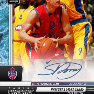 Ramunas Siskauskas - 2024-25 Panini Instant Turkish Airlines EuroLeague All-25 EuroLeague Team #ALL25-3 - Water /10 Auto