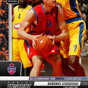 Ramunas Siskauskas - 2024-25 Panini Instant Turkish Airlines EuroLeague All-25 EuroLeague Team #ALL25-3 - Magma 1/1