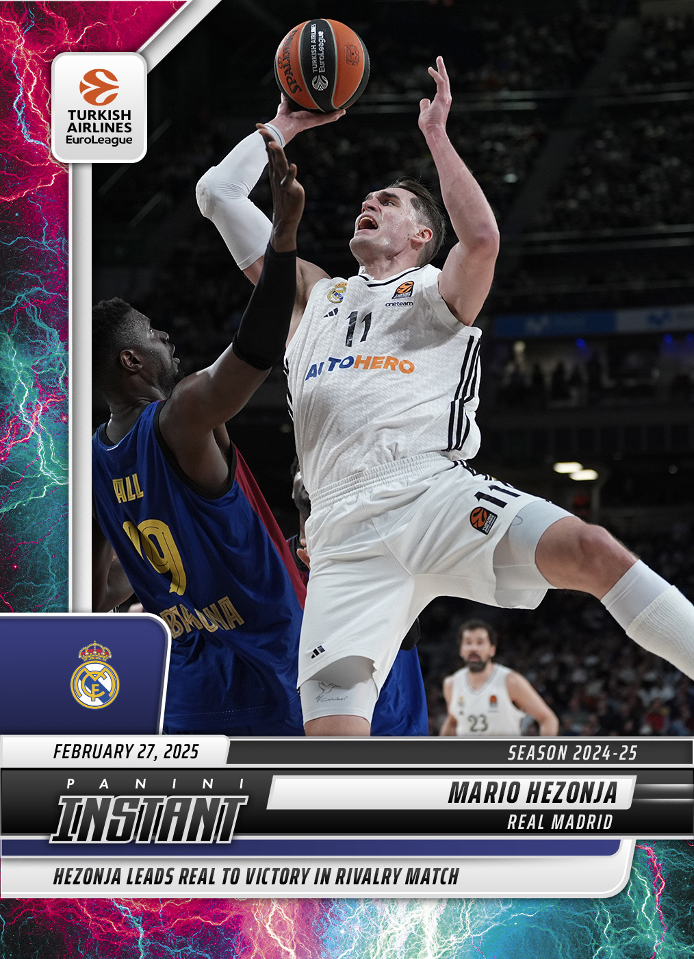 Mario Hezonja - 2024-25 Panini Instant Turkish Airlines EuroLeague #7 - Lightning /5
