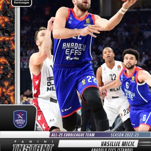 Vasilije Micic - 2024-25 Panini Instant Turkish Airlines EuroLeague All-25 EuroLeague Team #ALL25-7 - Magma 1/1