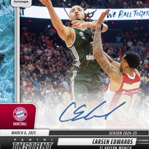 Carsen Edwards - 2024-25 Panini Instant Turkish Airlines EuroLeague #8 - Water /10 Auto