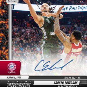 Carsen Edwards - 2024-25 Panini Instant Turkish Airlines EuroLeague #8 - Magma 1/1 Auto