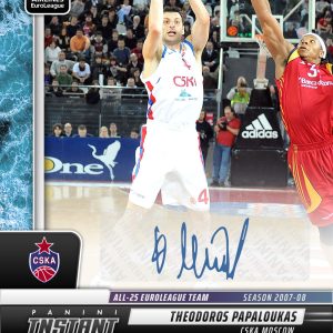 Theodoros Papaloukas - 2024-25 Panini Instant Turkish Airlines EuroLeague All-25 EuroLeague Team #ALL25-17 - Water /10 Auto