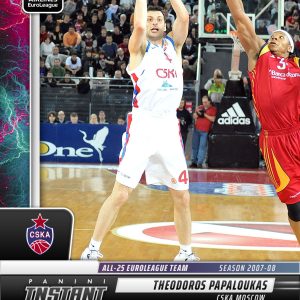 Theodoros Papaloukas - 2024-25 Panini Instant Turkish Airlines EuroLeague All-25 EuroLeague Team #ALL25-17 - Lightning /5