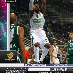 Mike Batiste - 2024-25 Panini Instant Turkish Airlines EuroLeague All-25 EuroLeague Team #ALL25-18 - Lightning /5