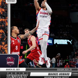Markus Howard - 2024-25 Panini Instant Turkish Airlines EuroLeague #11 - Magma 1/1