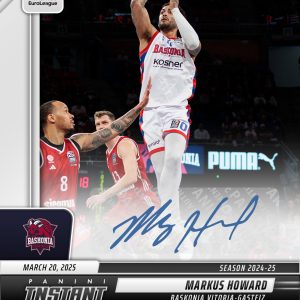 Markus Howard - 2024-25 Panini Instant Turkish Airlines EuroLeague #11 - Base /99 Auto