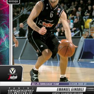 Emanuel Ginobili - 2024-25 Panini Instant Turkish Airlines EuroLeague All-25 EuroLeague Team #ALL25-22 - Lightning /5