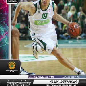 Saras Jasikevicius - 2024-25 Panini Instant Turkish Airlines EuroLeague All-25 EuroLeague Team #ALL25-25 - Lightning /5
