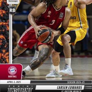 Carsen Edwards - 2024-25 Panini Instant Turkish Airlines EuroLeague #14 - Magma 1/1