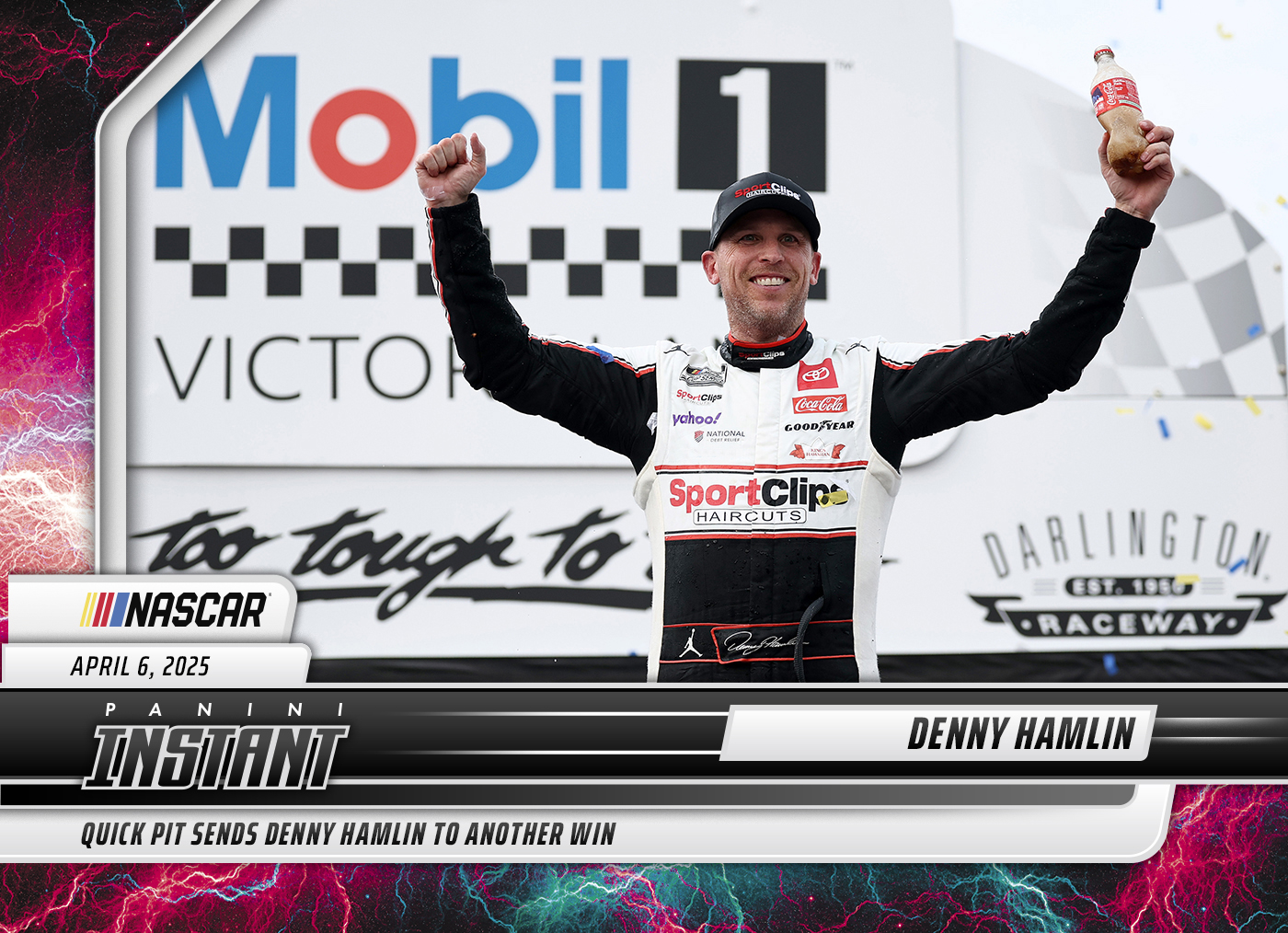 Denny Hamlin - 2025 Panini Instant NASCAR #15 - Lightning /5