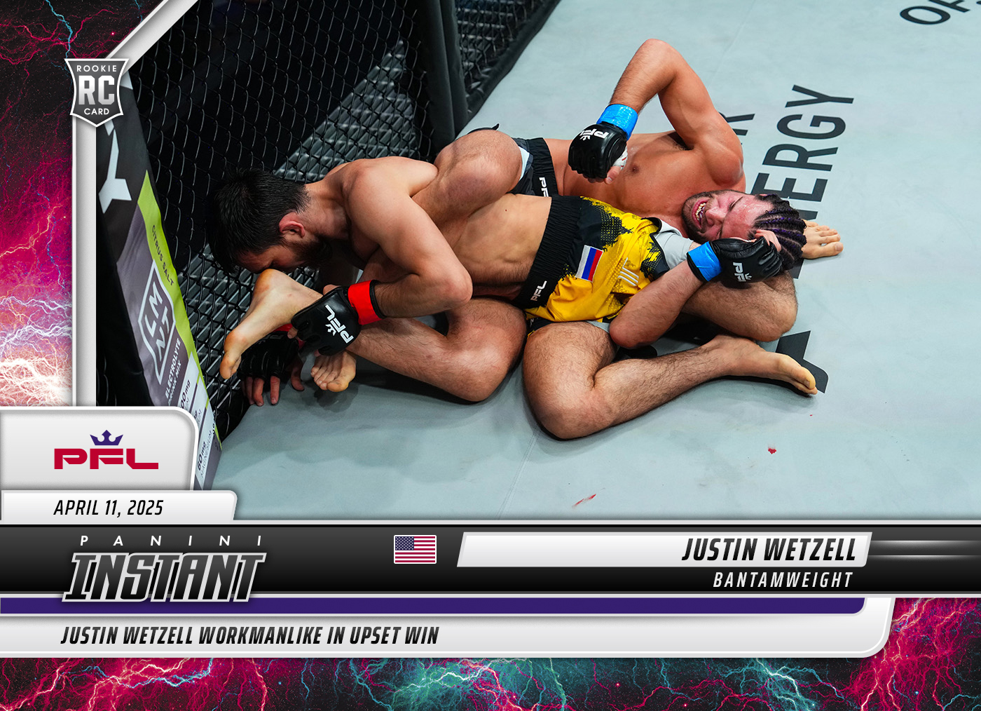 Justin Wetzel - 2025 Panini Instant PFL #12 - Lightning /5