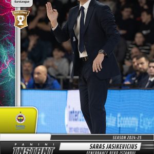 Saras Jasikevicius - 2024-25 Panini Instant Turkish Airlines EuroLeague #16 - Lightning /5