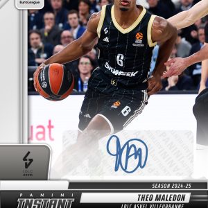 Theo Maledon - 2024-25 Panini Instant Turkish Airlines EuroLeague #21 - Base /99 Auto