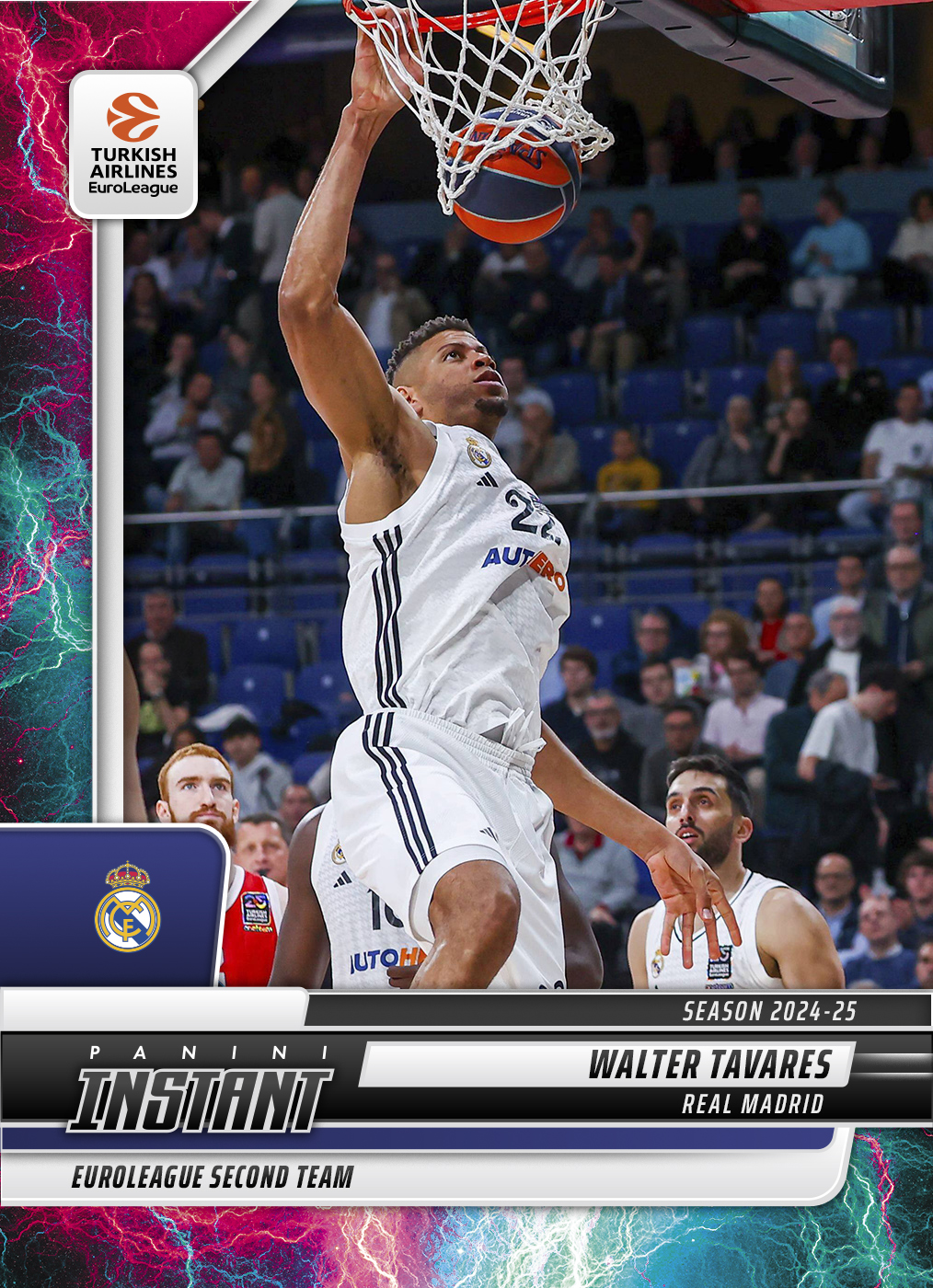 Walter Tavares - 2024-25 Panini Instant Turkish Airlines EuroLeague #22 - Lightning /5