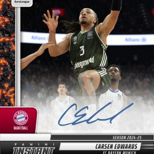 Carsen Edwards - 2024-25 Panini Instant Turkish Airlines EuroLeague #28 - Magma 1/1 Auto