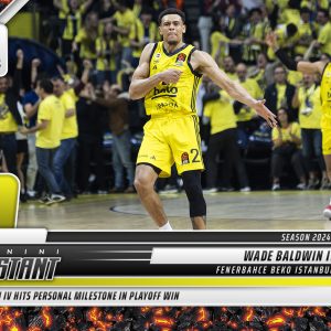Wade Baldwin IV - 2024-25 Panini Instant Turkish Airlines EuroLeague #29 - Magma 1/1