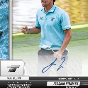 Joaquin Niemann - 2025 Panini Instant LIV Golf #92 - Water /10 Auto