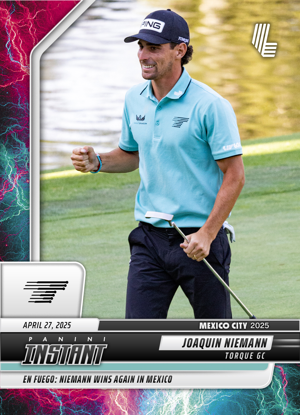 Joaquin Niemann - 2025 Panini Instant LIV Golf #92 - Lightning /5