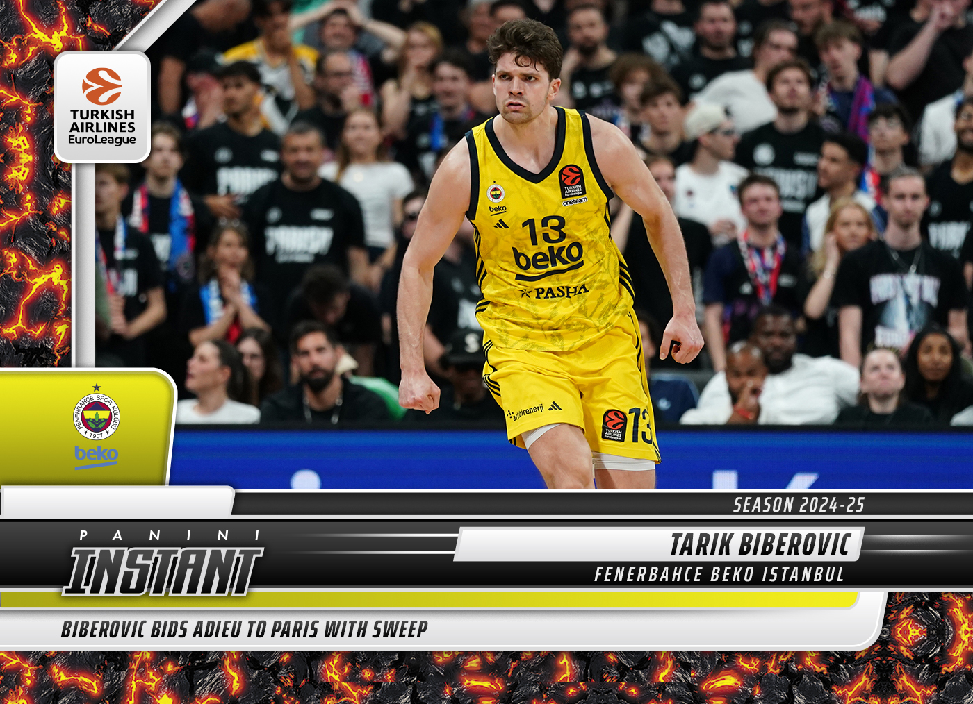 Tarik Biberovic - 2024-25 Panini Instant Turkish Airlines EuroLeague #35 - Magma 1/1