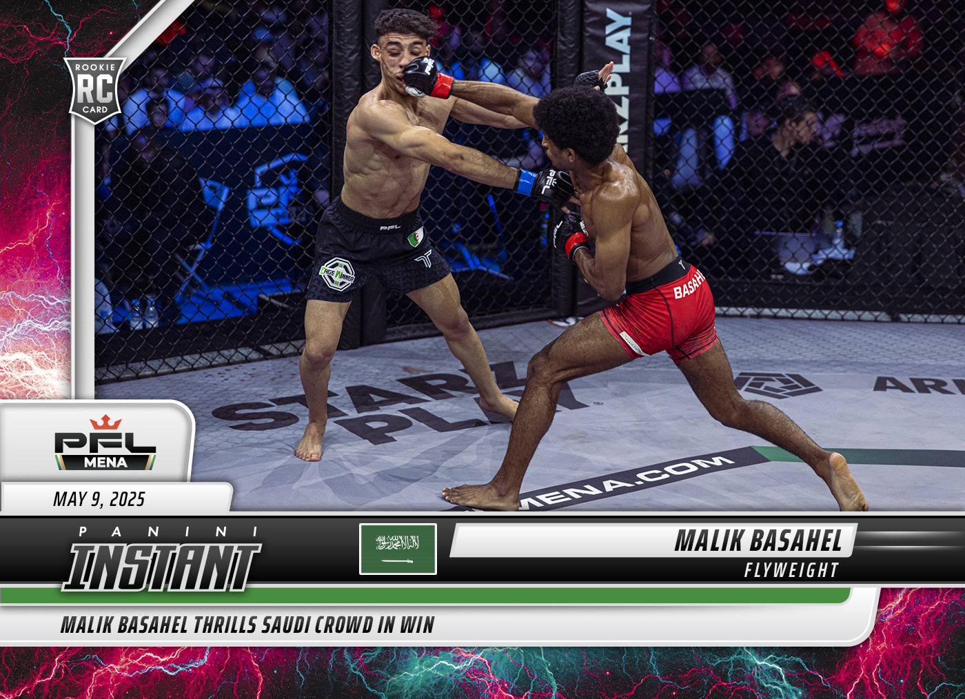 Malik Basahel - 2025 Panini Instant PFL #40 - Lightning /5
