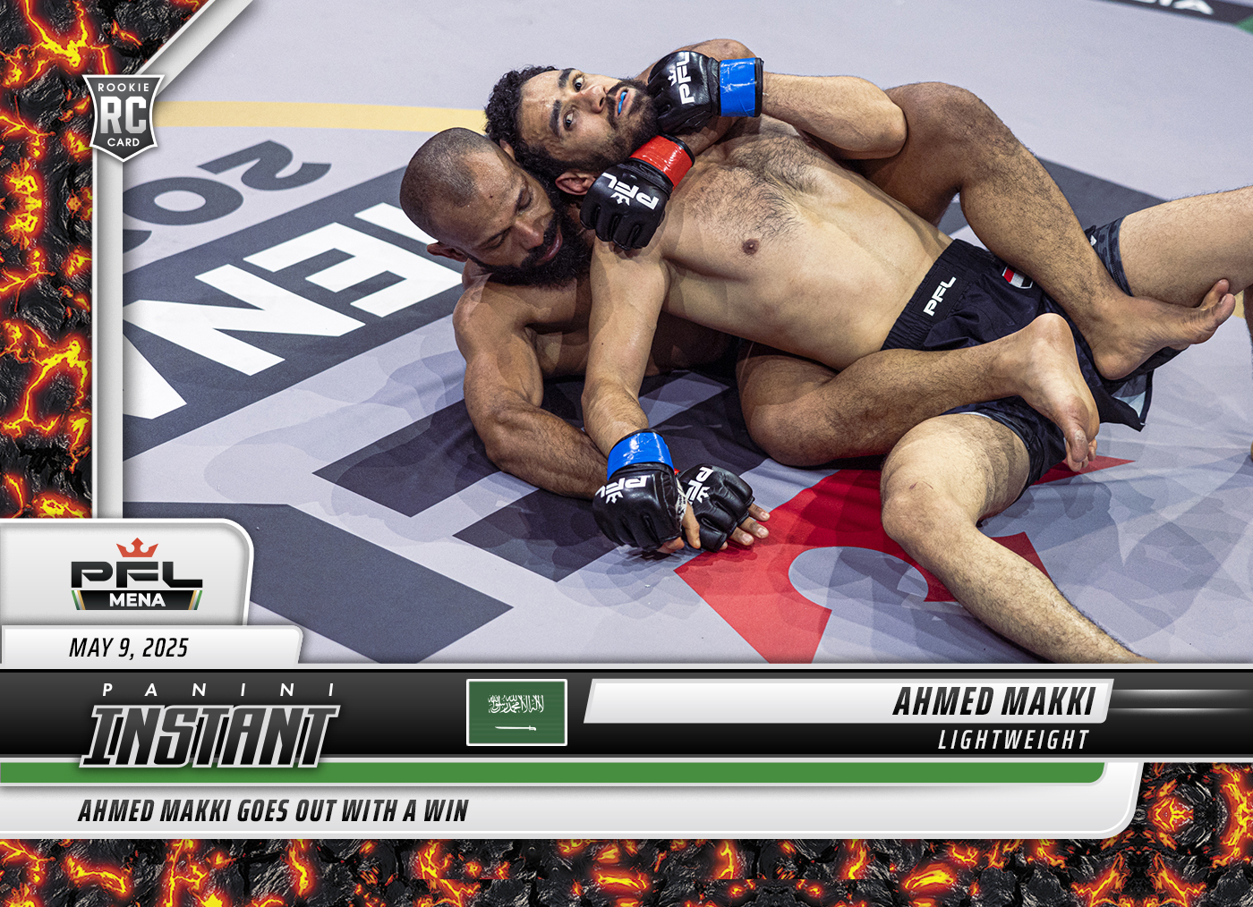 Ahmed Makki - 2025 Panini Instant PFL #44 - Magma 1/1