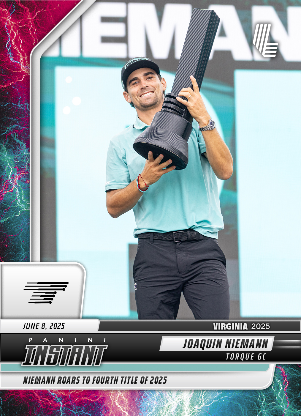 Joaquin Niemann - 2025 Panini Instant LIV Golf #96 - Lightning /5