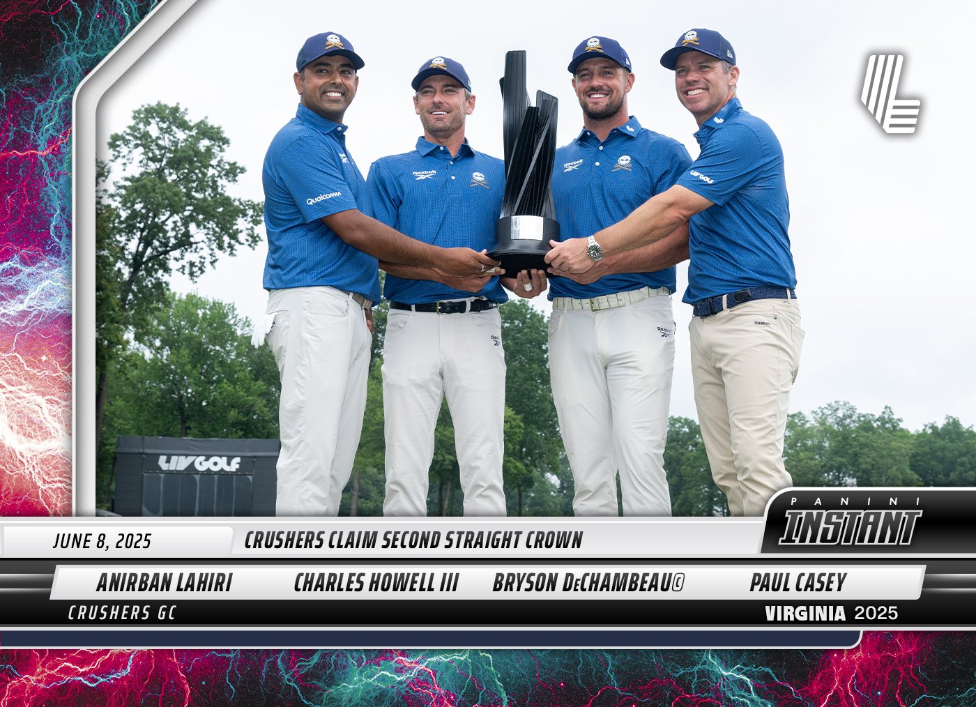 Crushers GC - 2025 Panini Instant LIV Golf #97 - Lightning /5