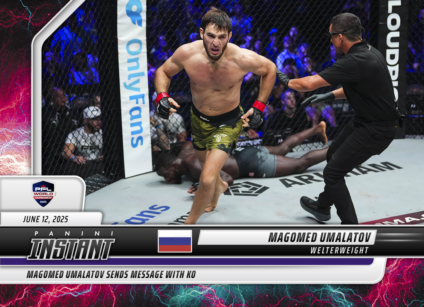 Magomed Umalatov - 2025 Panini Instant PFL #49 - Lightning /5
