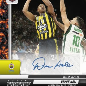 Devon Hall - 2024-25 Panini Instant Turkish Airlines EuroLeague #36 - Magma 1/1 Auto