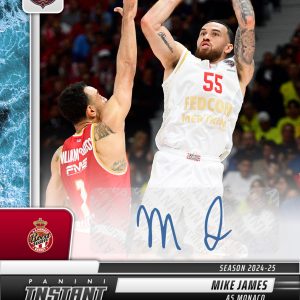 Mike James - 2024-25 Panini Instant Turkish Airlines EuroLeague #37 - Water /10 Auto